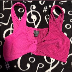 Wild Fable Fuchsia Ribbed Bralette